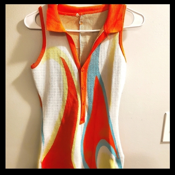 SOLD✨️Retro Style Bodycon Romper Shorts - Picture 5 of 7